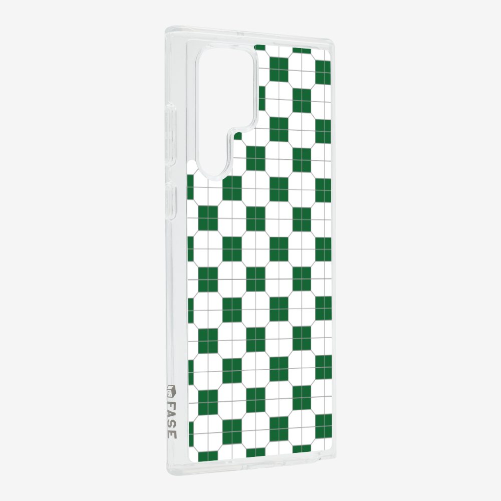 White-green Mosaic Tile Phone Case