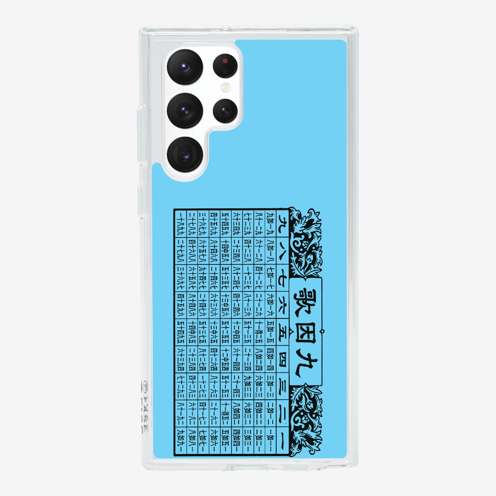 Multiplication Table Phone Case