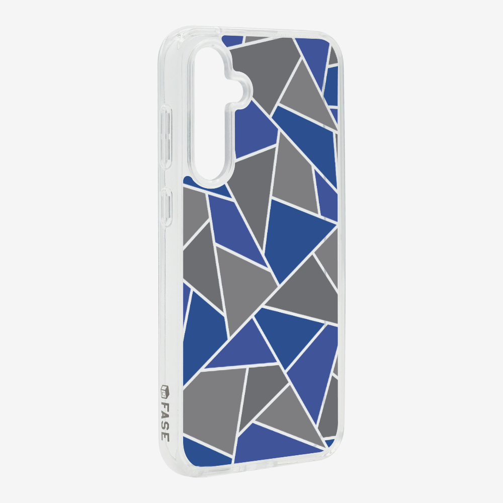 Blue & Grey Polygon Phone Case