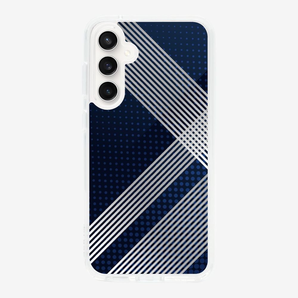 White Stripes Diagonal Phone Case