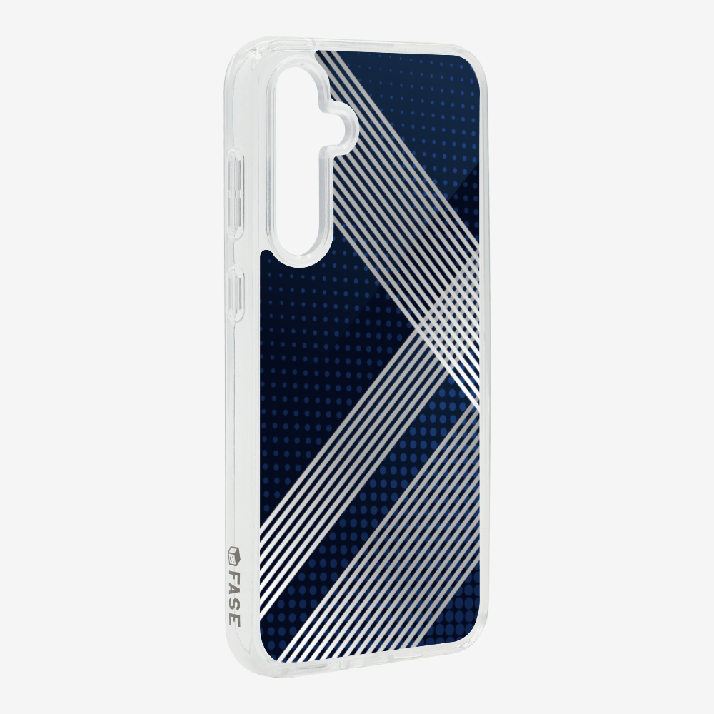 White Stripes Diagonal Phone Case