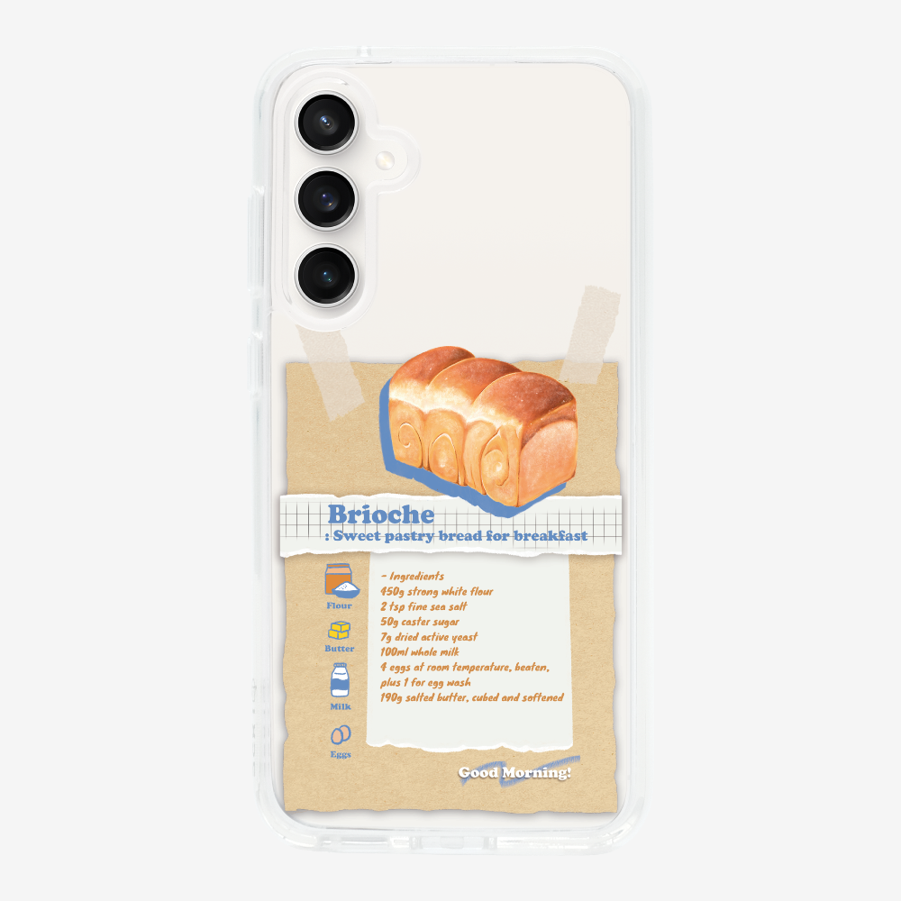 Brioche Bread Recipe Memo Phone Case