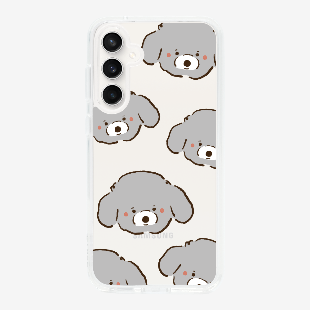 Grey Poodle Wonderland Phone Case