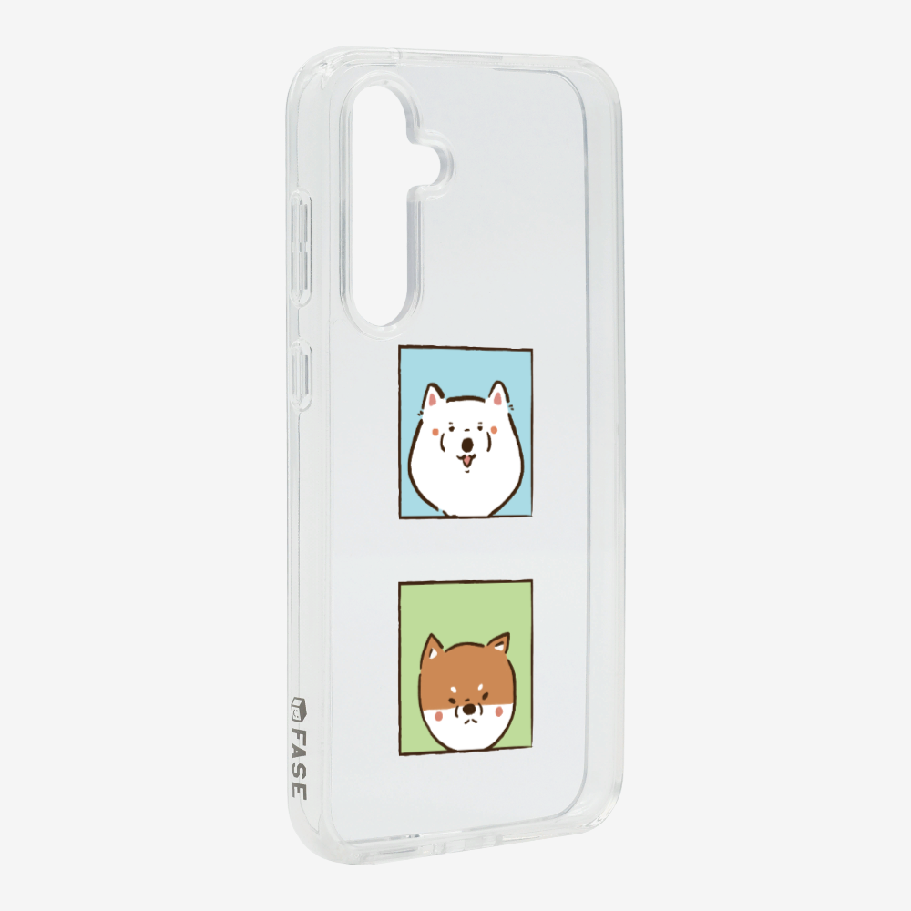 Samoyed and Shiba Inu Phone Case