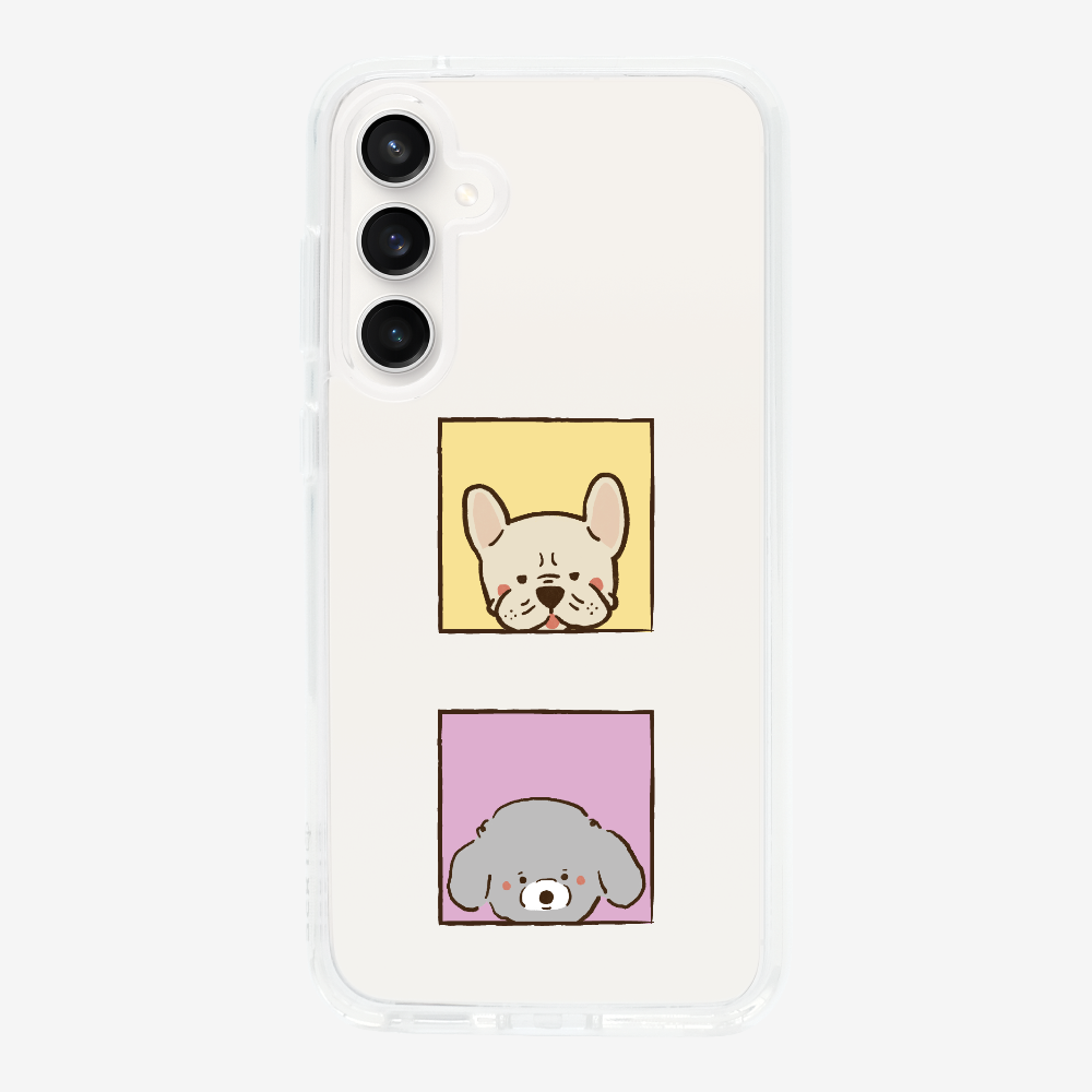 Bulldog and Poodle Phone Case