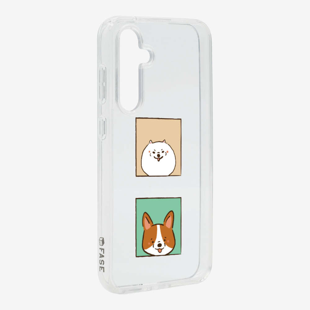 Pomeranian and Corgi Phone Case