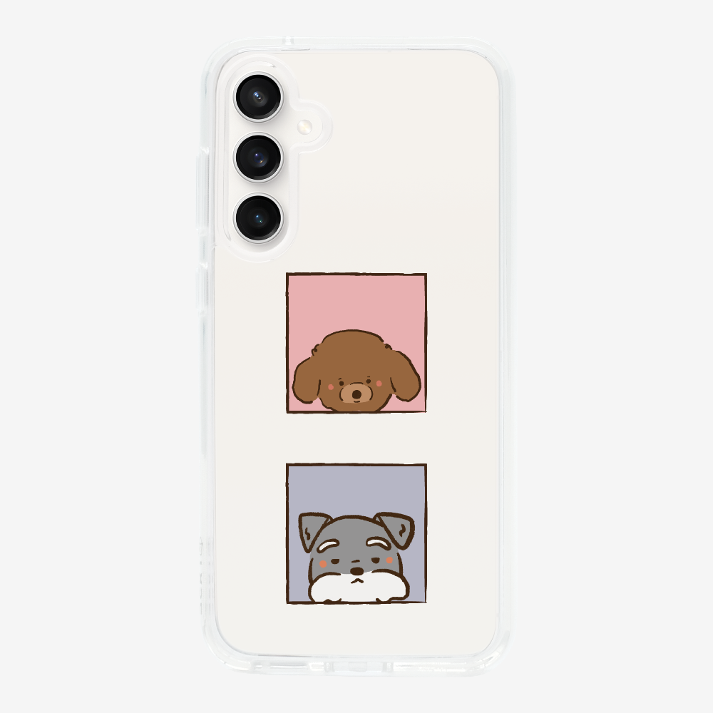 Poodle and Schnauzer Phone Case