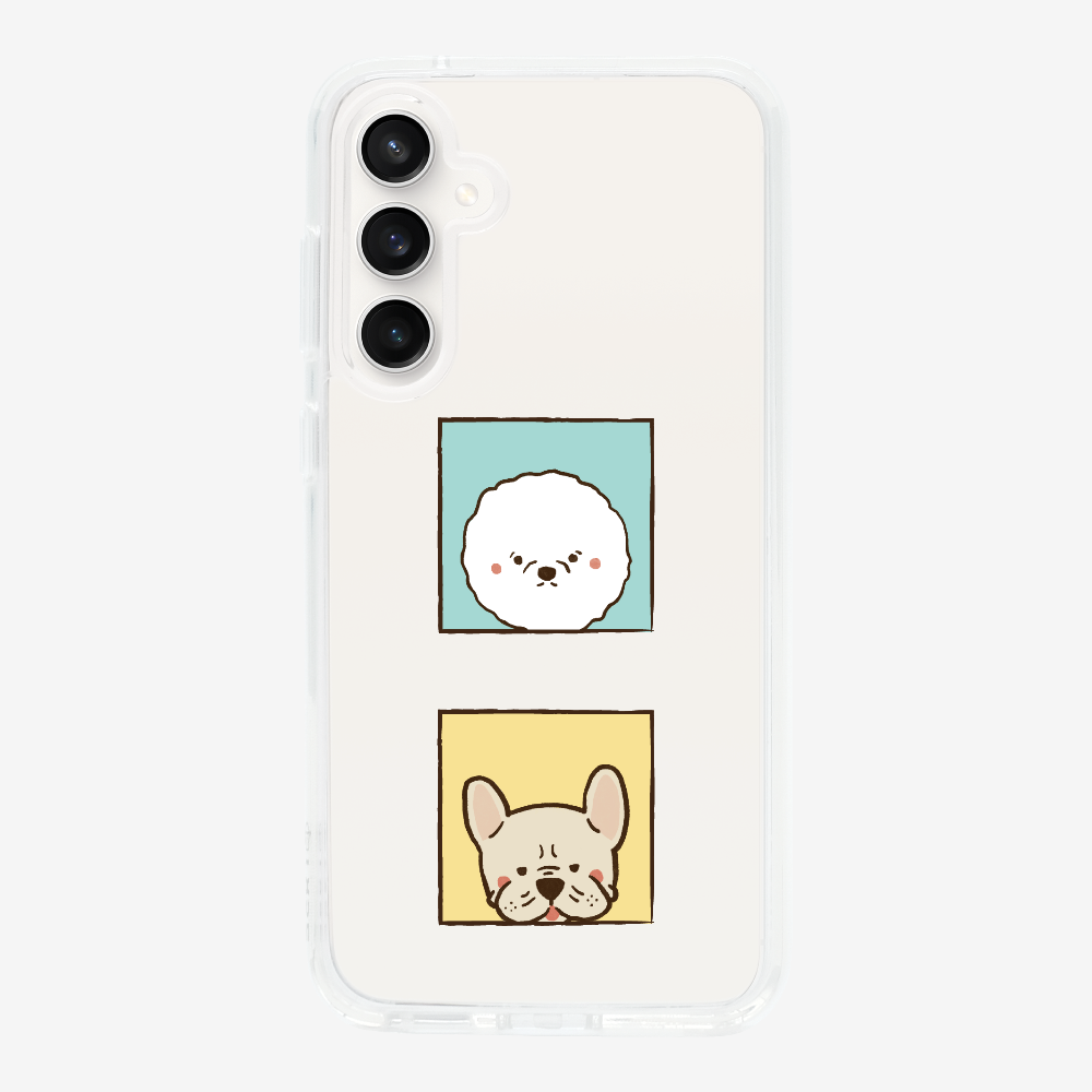 Bichon and Bulldog Phone Case