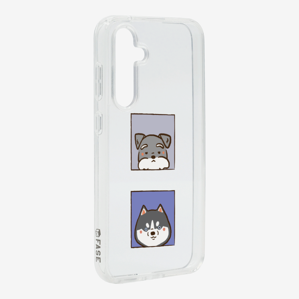 Schnauzer and Husky Phone Case