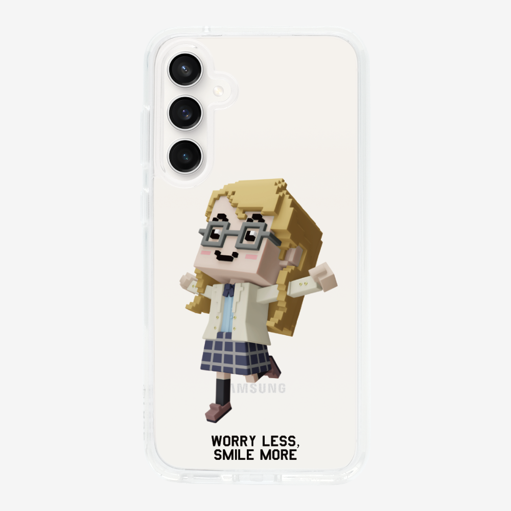 Worry Less, Smile More Phone Case