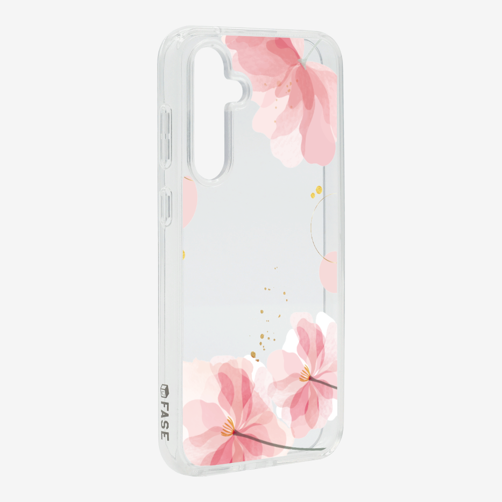 Pink Spring Floral (Transparent) Phone Case