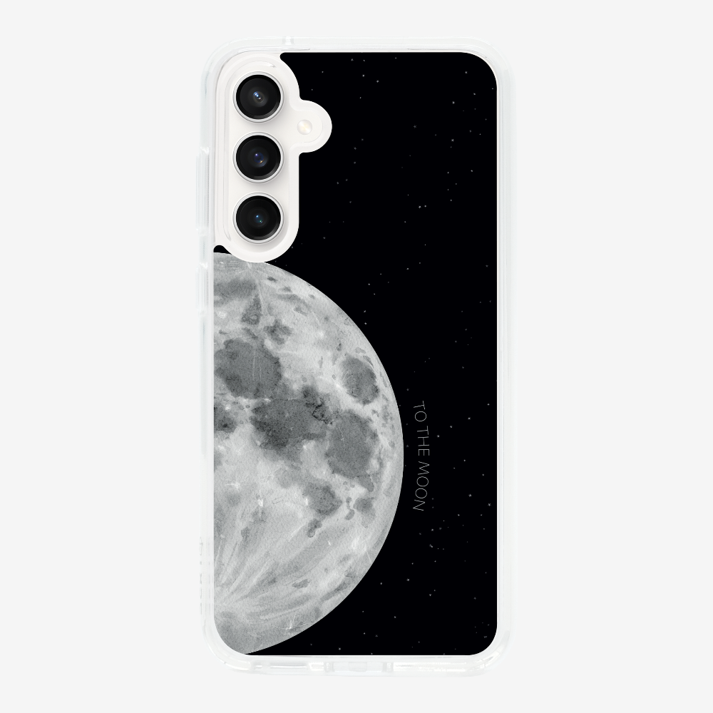 To The Moon (First Quarter) Phone Case