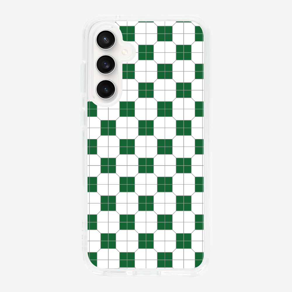 White-green Mosaic Tile Phone Case