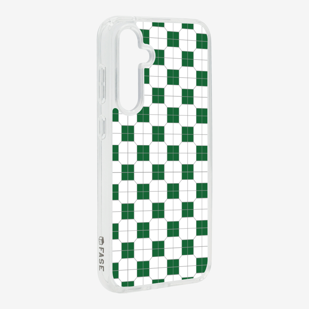 White-green Mosaic Tile Phone Case