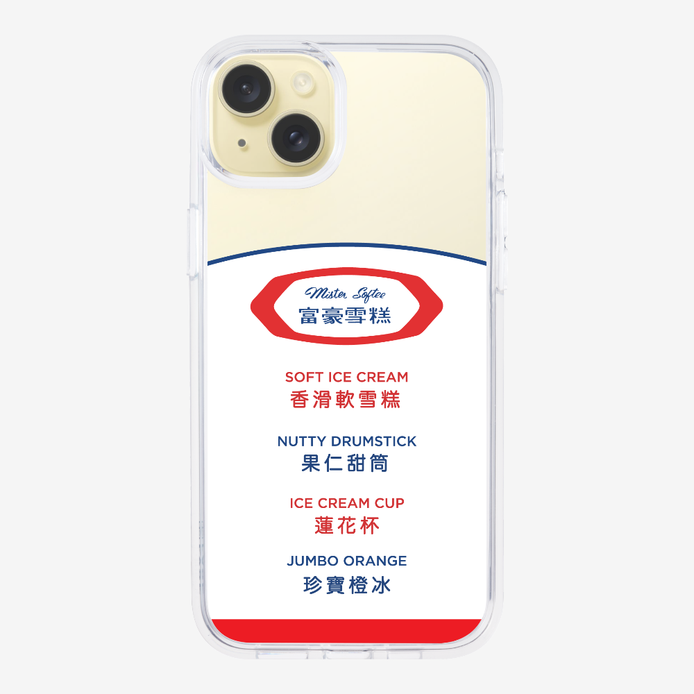 Mister Softee The Menu Phone Case