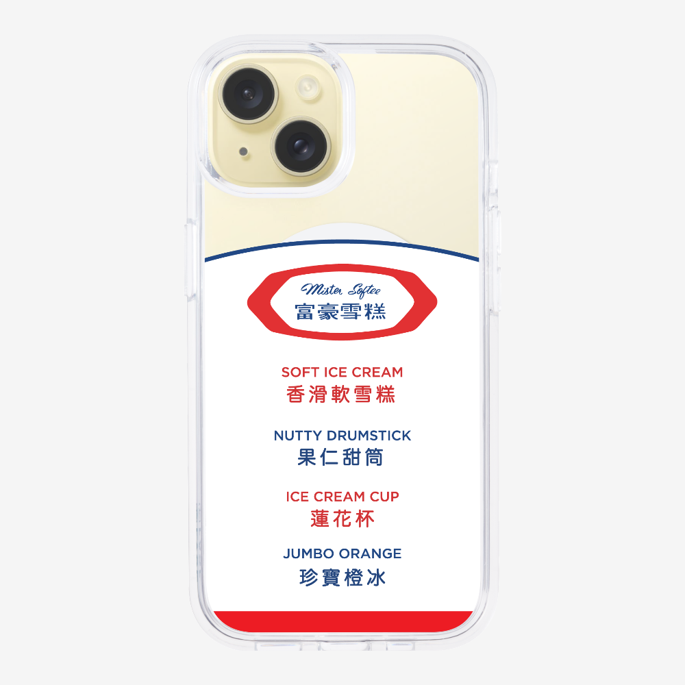 Mister Softee The Menu Phone Case