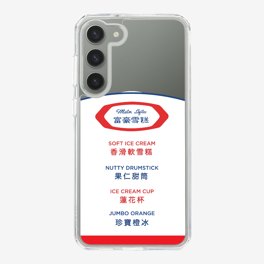 Mister Softee The Menu Phone Case