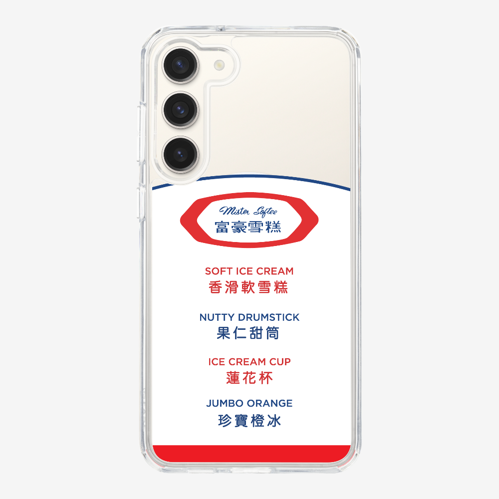 Mister Softee The Menu Phone Case