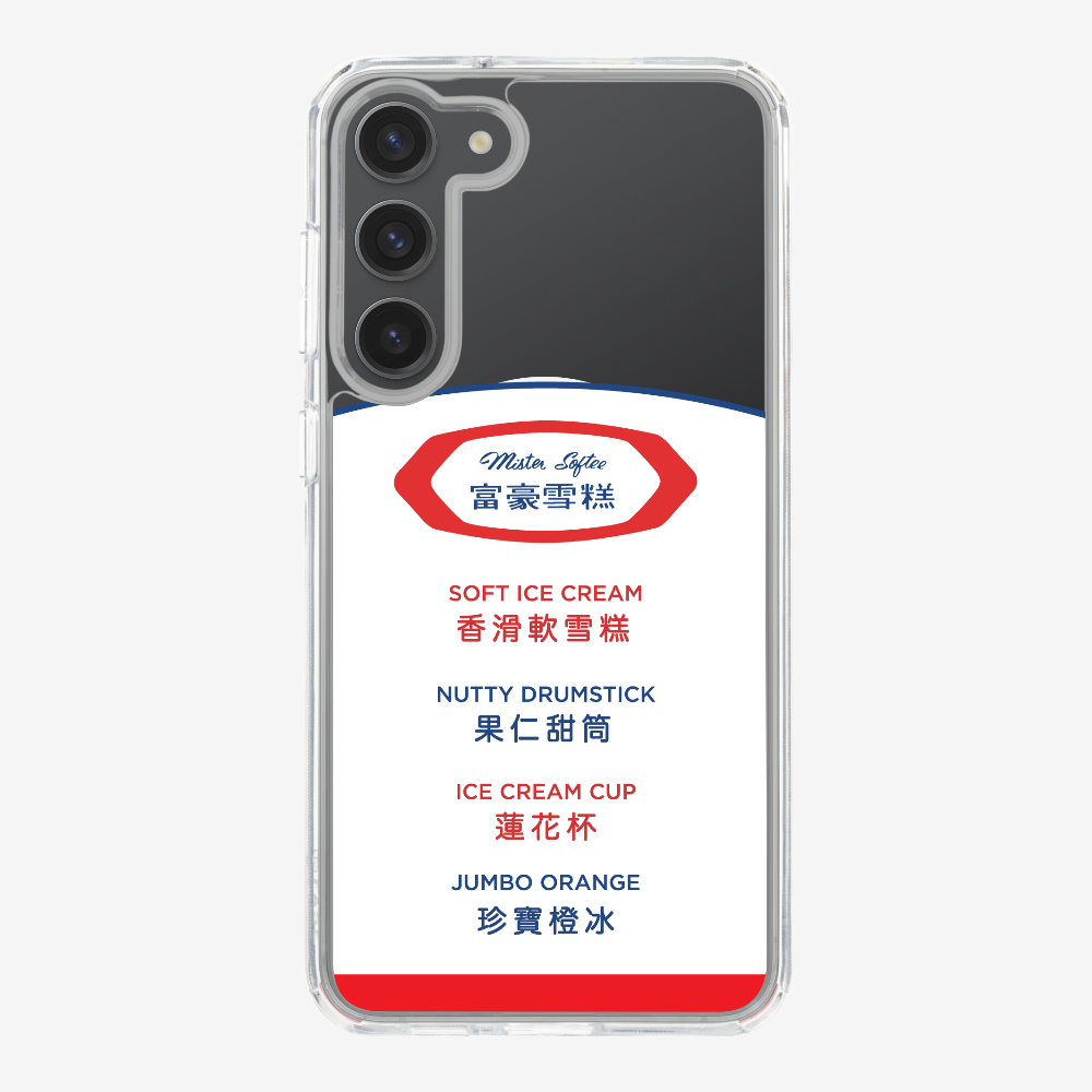 Mister Softee The Menu Phone Case