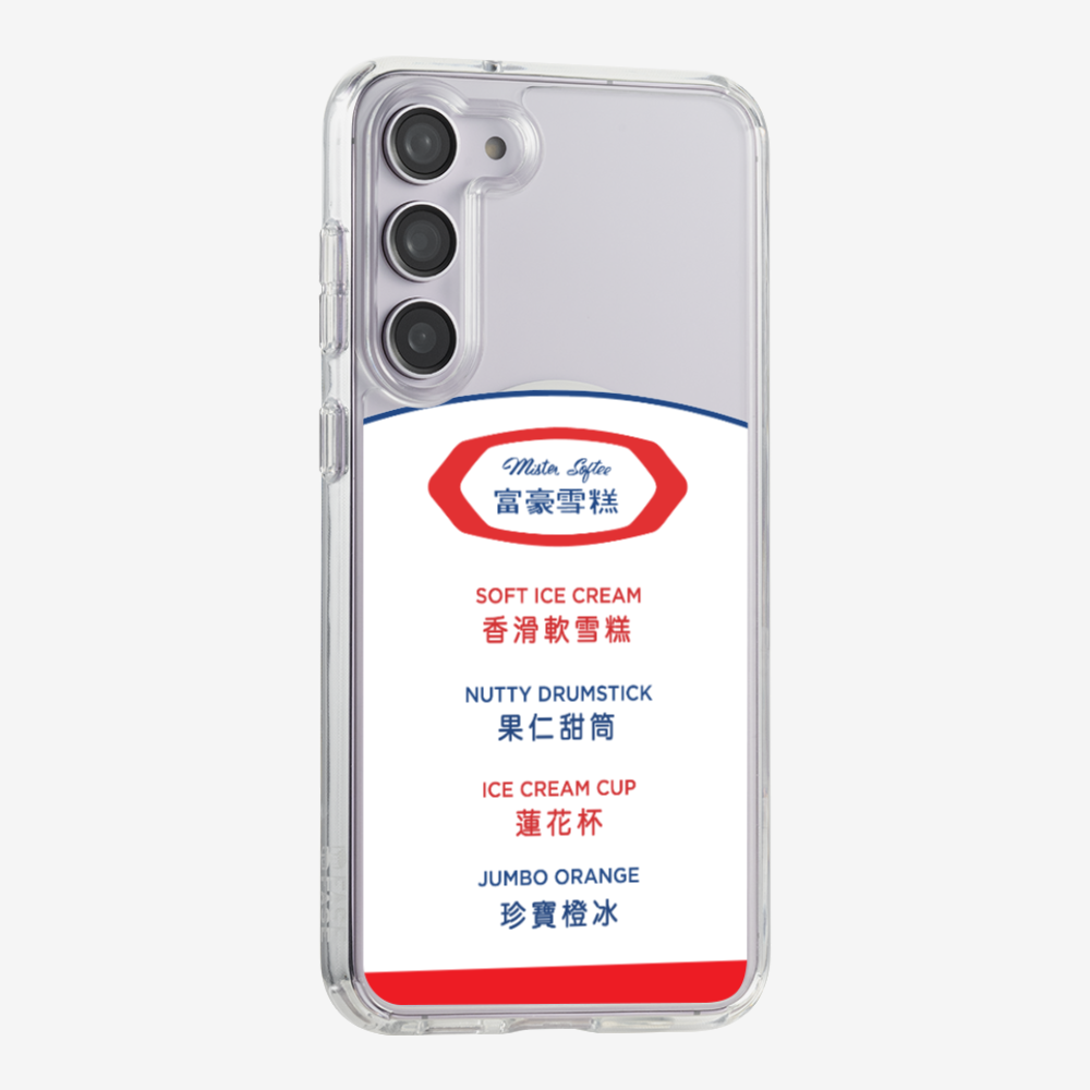 Mister Softee The Menu Phone Case