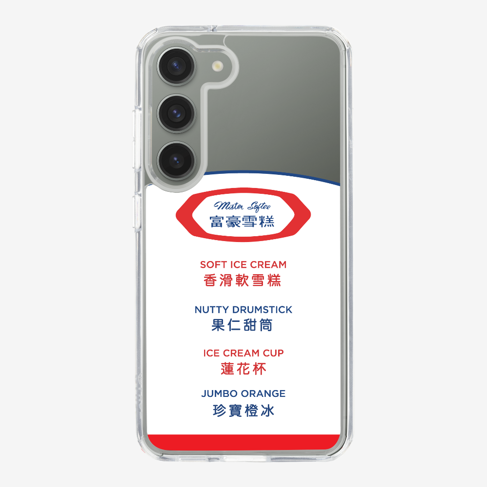 Mister Softee The Menu Phone Case