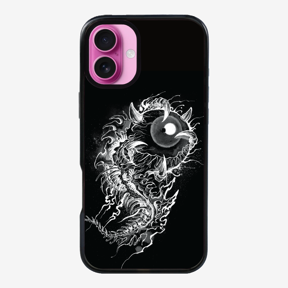 Fish Monster (Black) Phone Case