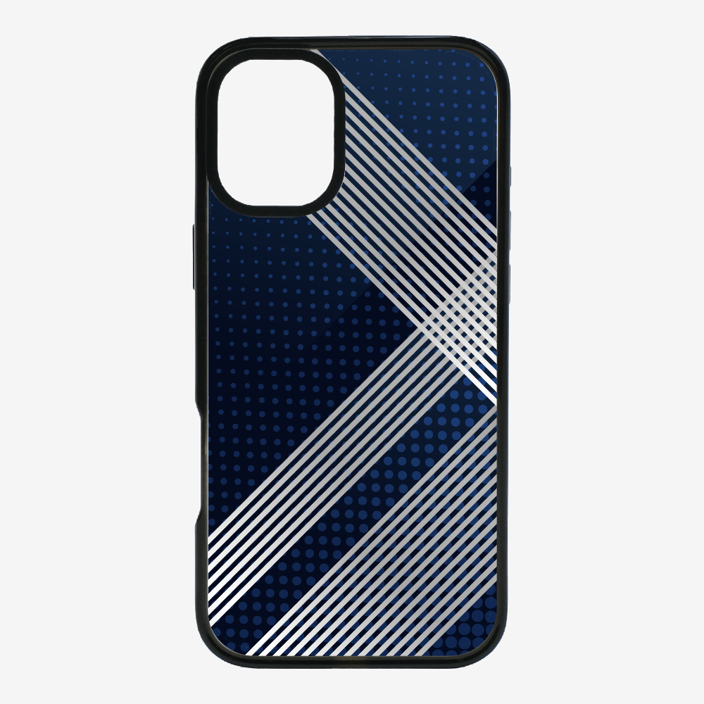 White Stripes Diagonal Phone Case