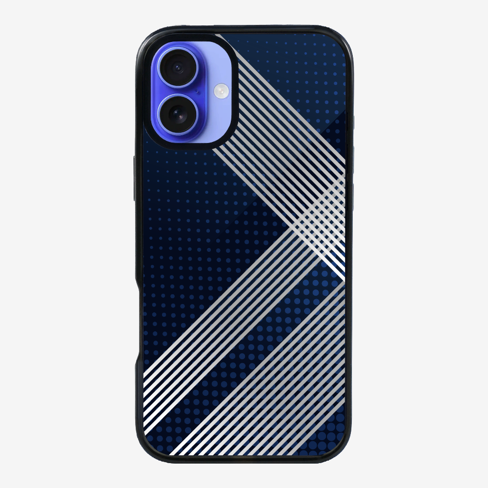 White Stripes Diagonal Phone Case