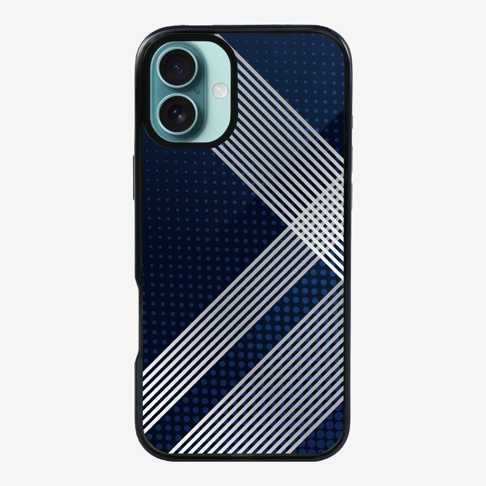 White Stripes Diagonal Phone Case