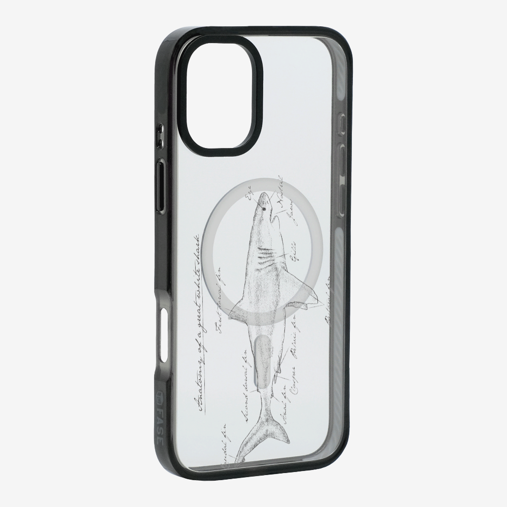 Anatomy of a Great White Shark Phone Case