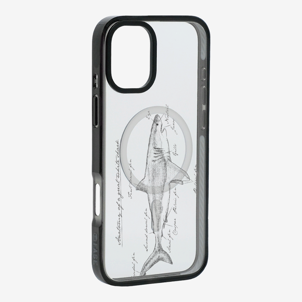 Anatomy of a Great White Shark Phone Case