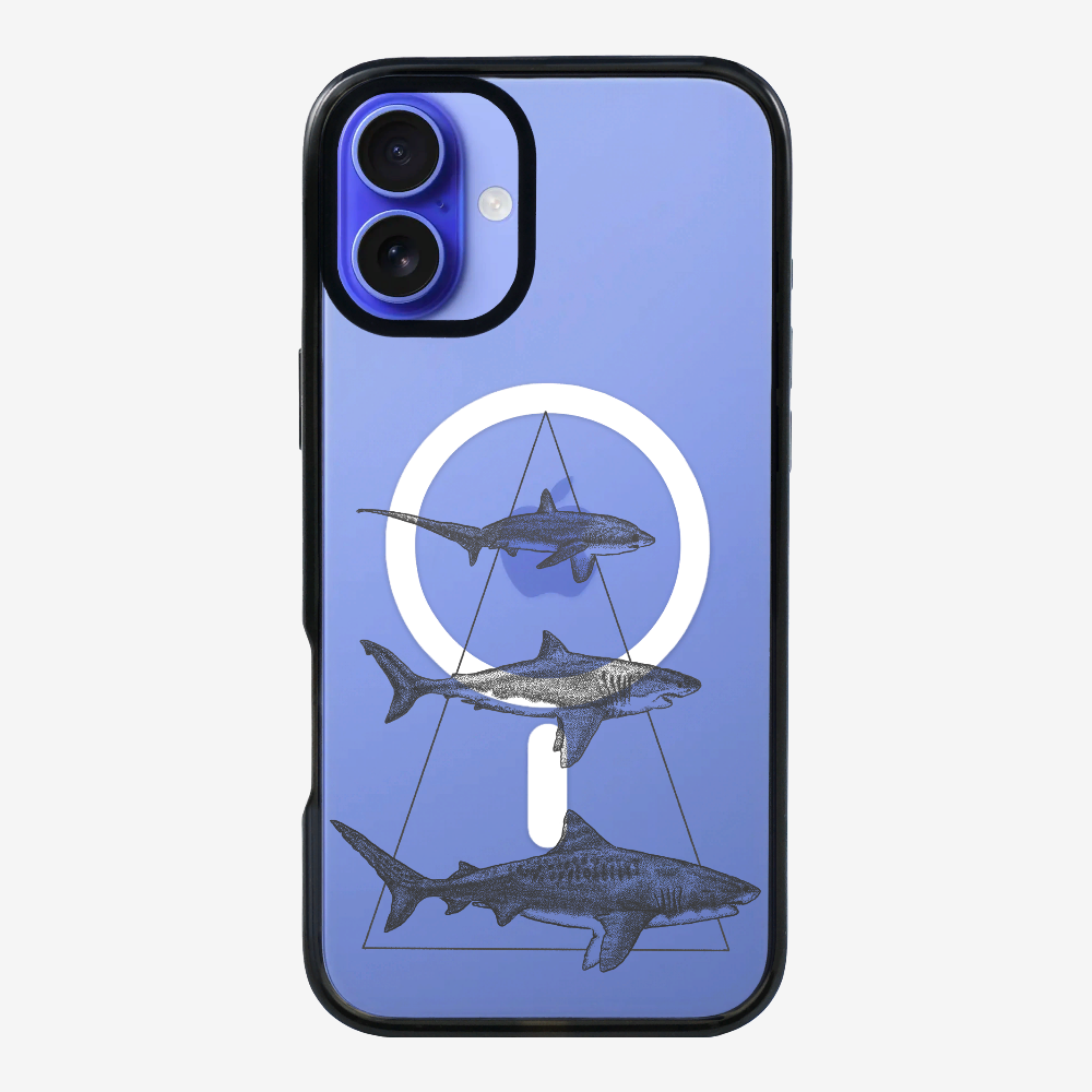 Illustration of Sharks Phone Case