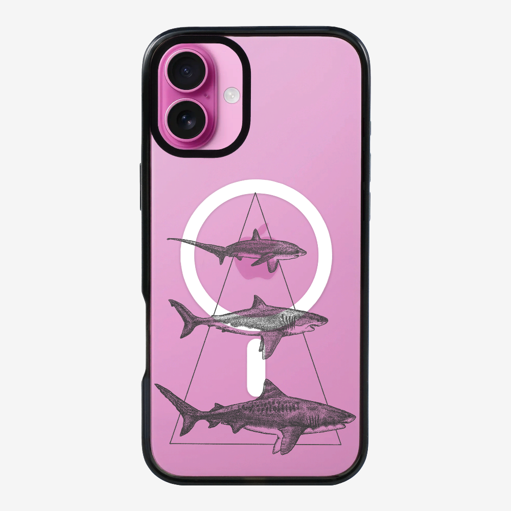 Illustration of Sharks Phone Case