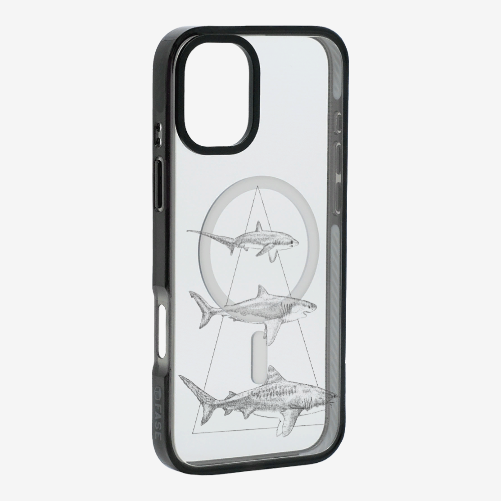 Illustration of Sharks Phone Case