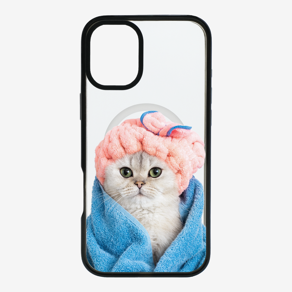 Cute White Kitten (Transparent) Phone Case