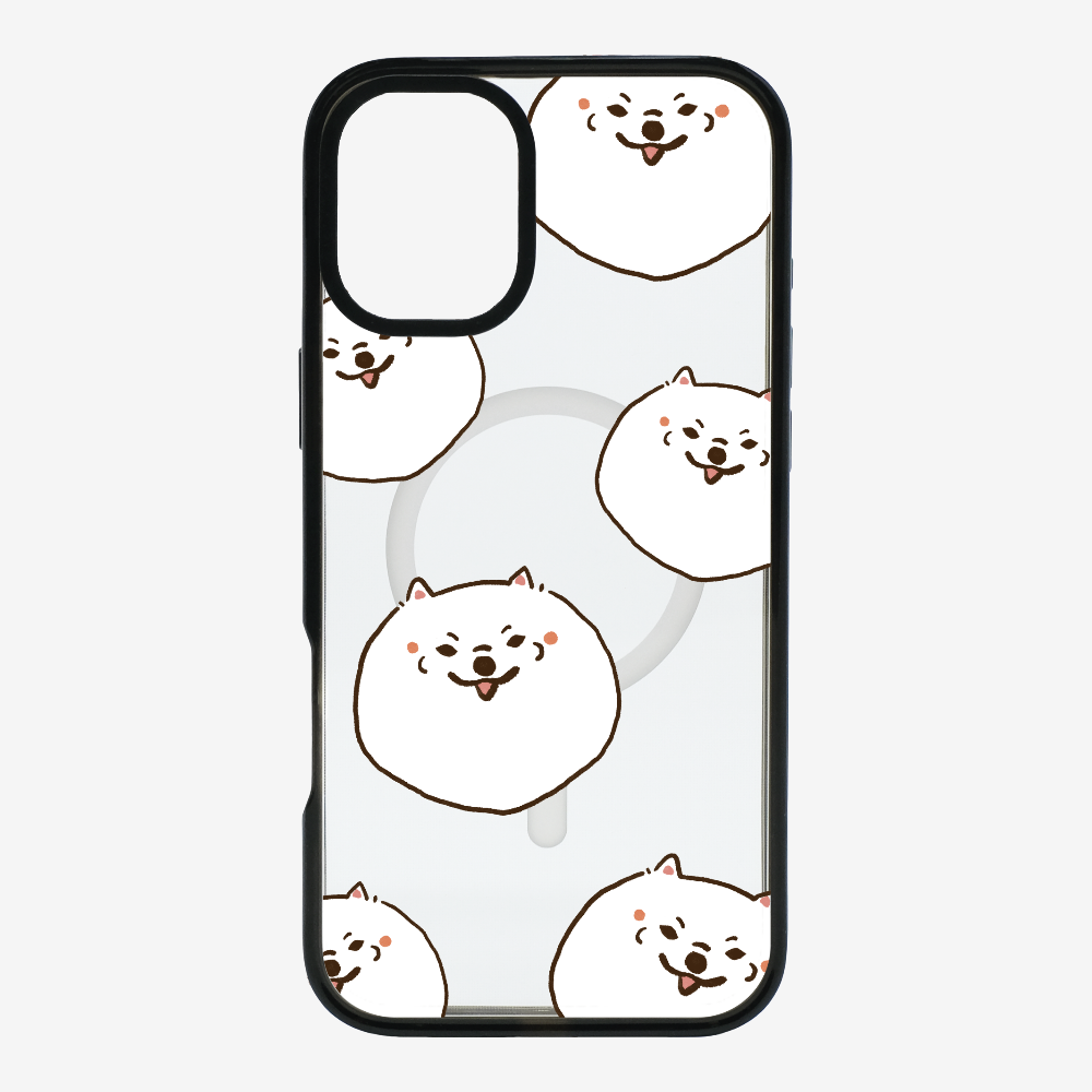 White Pomeranian Wonderland Phone Case