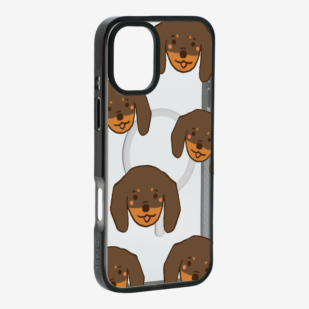 Brown Dachshund Wonderland Phone Case