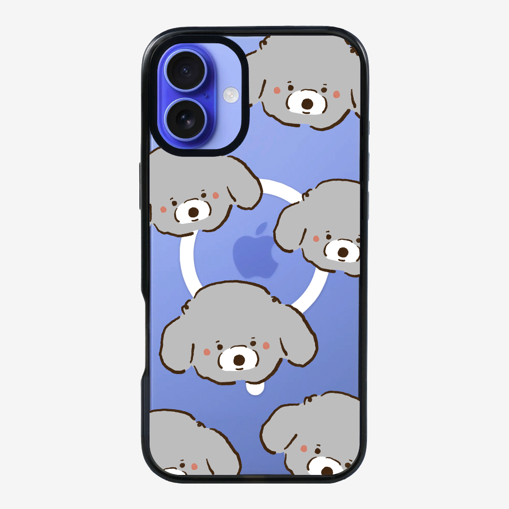 Grey Poodle Wonderland Phone Case