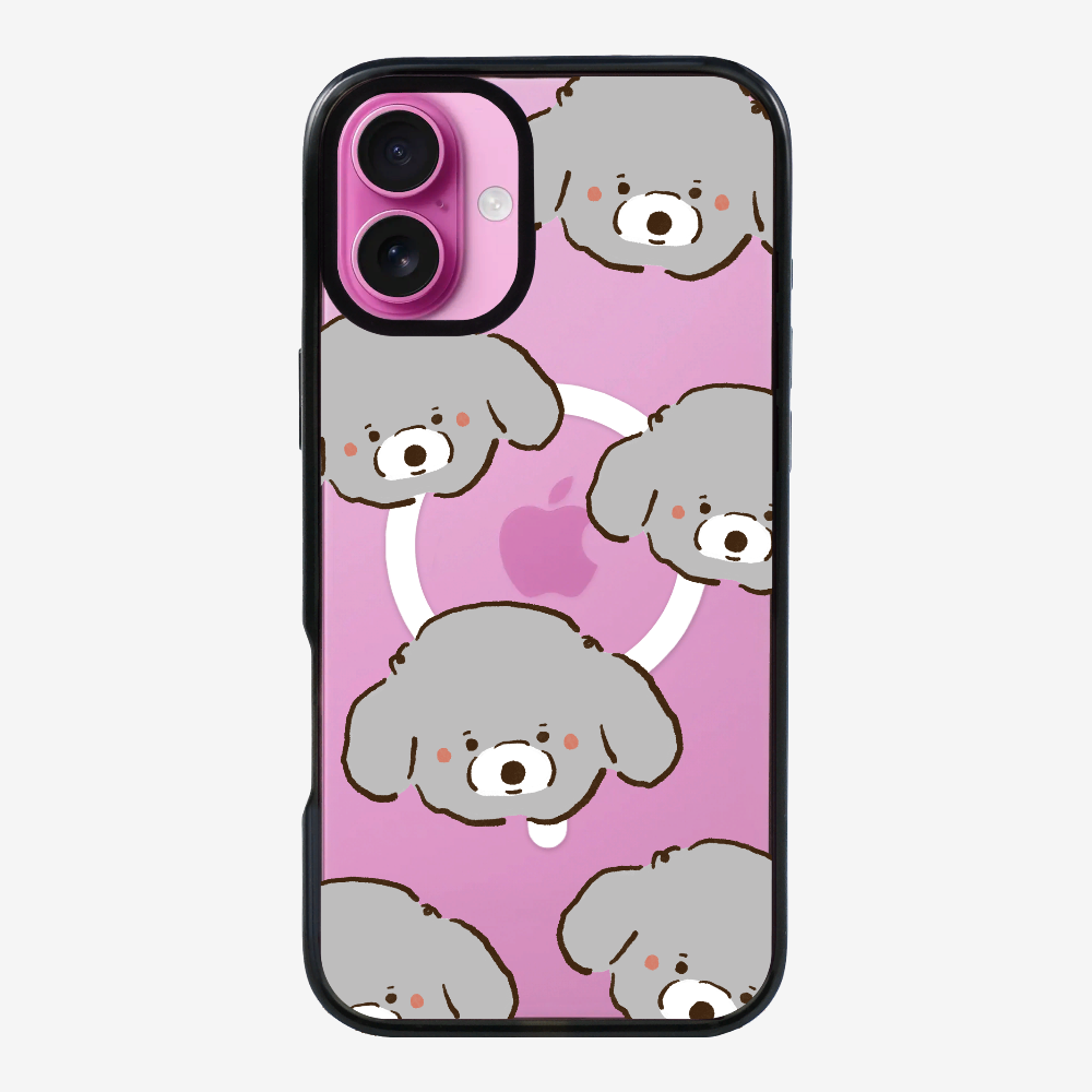 Grey Poodle Wonderland Phone Case