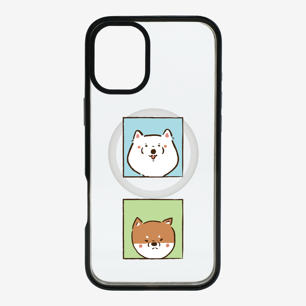 Samoyed and Shiba Inu Phone Case