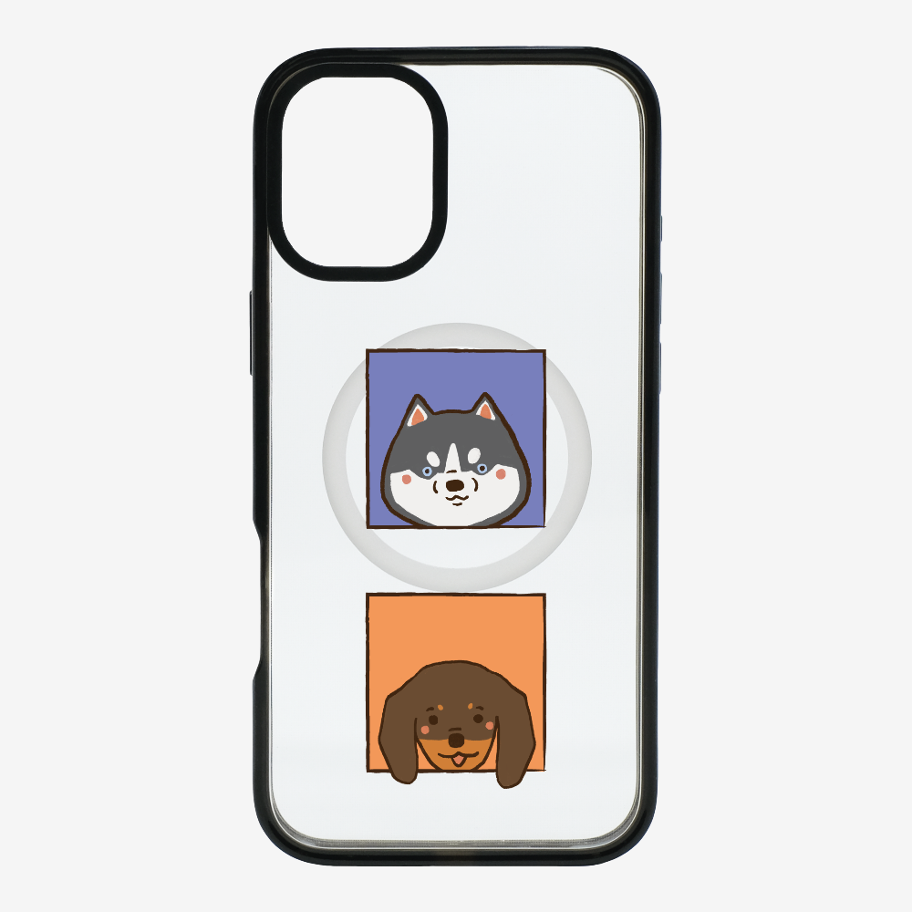 Dachshund and Husky Phone Case