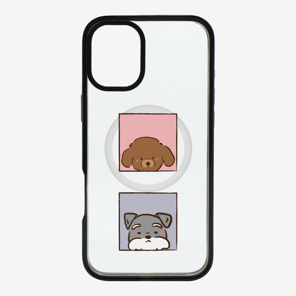 Poodle and Schnauzer Phone Case