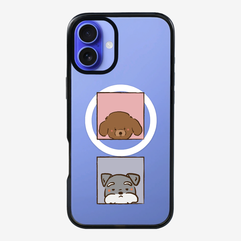 Poodle and Schnauzer Phone Case