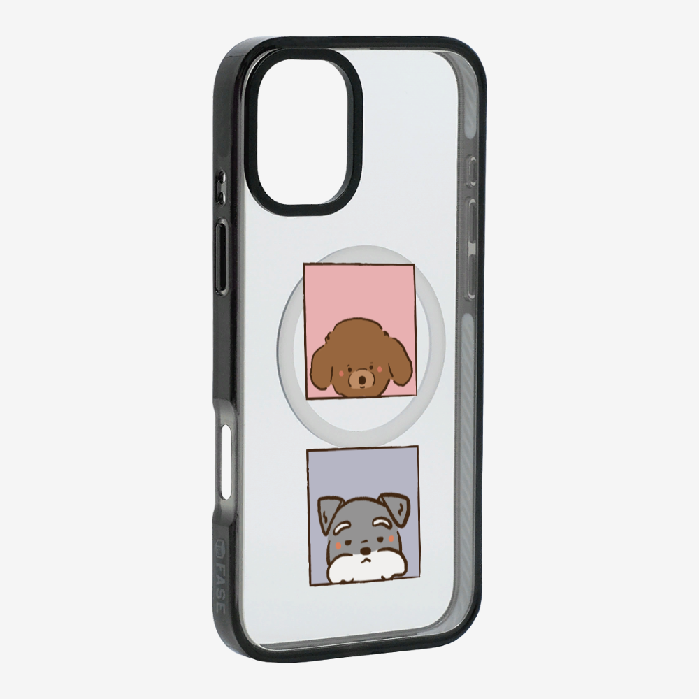 Poodle and Schnauzer Phone Case