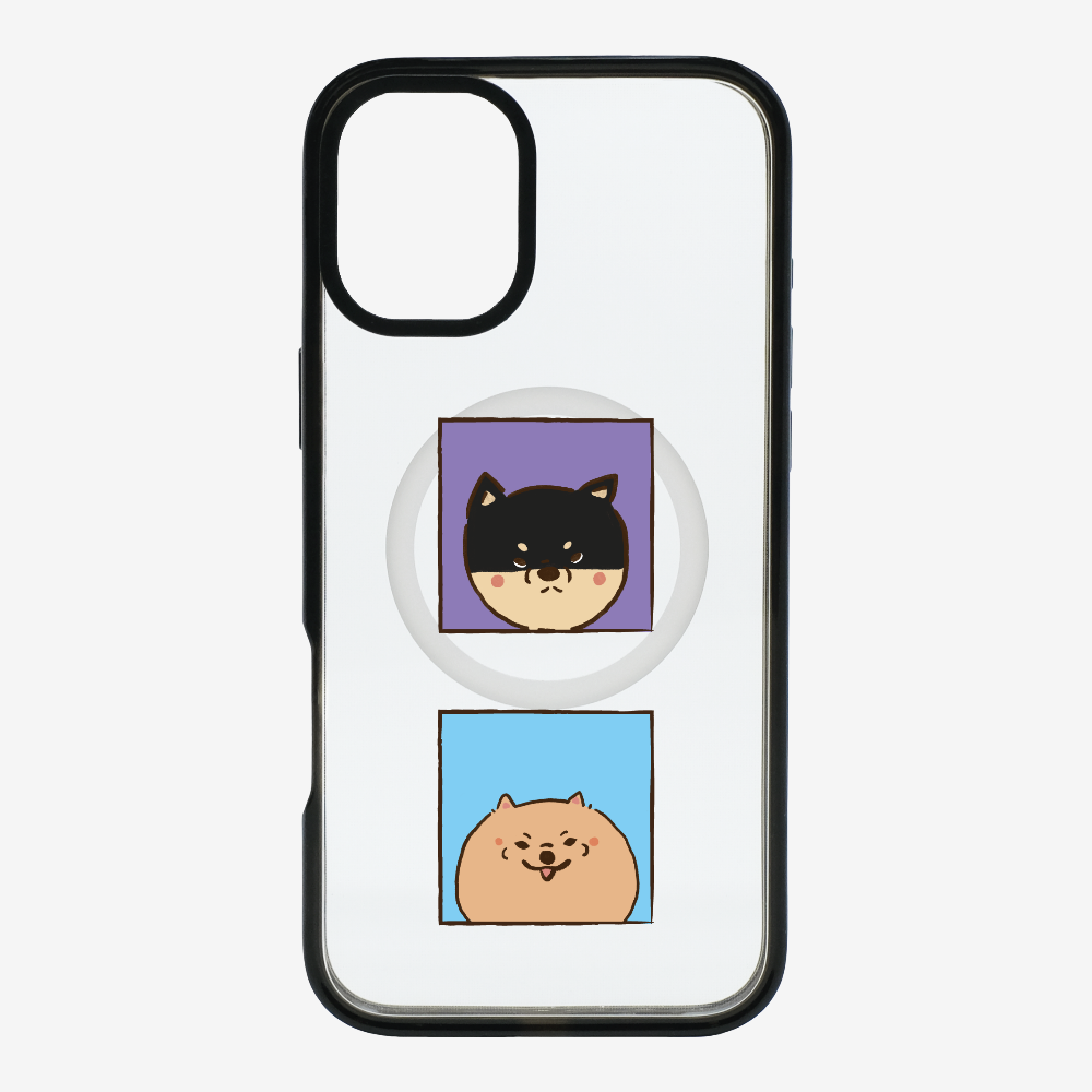 Shiba Inu and Pomeranian Phone Case