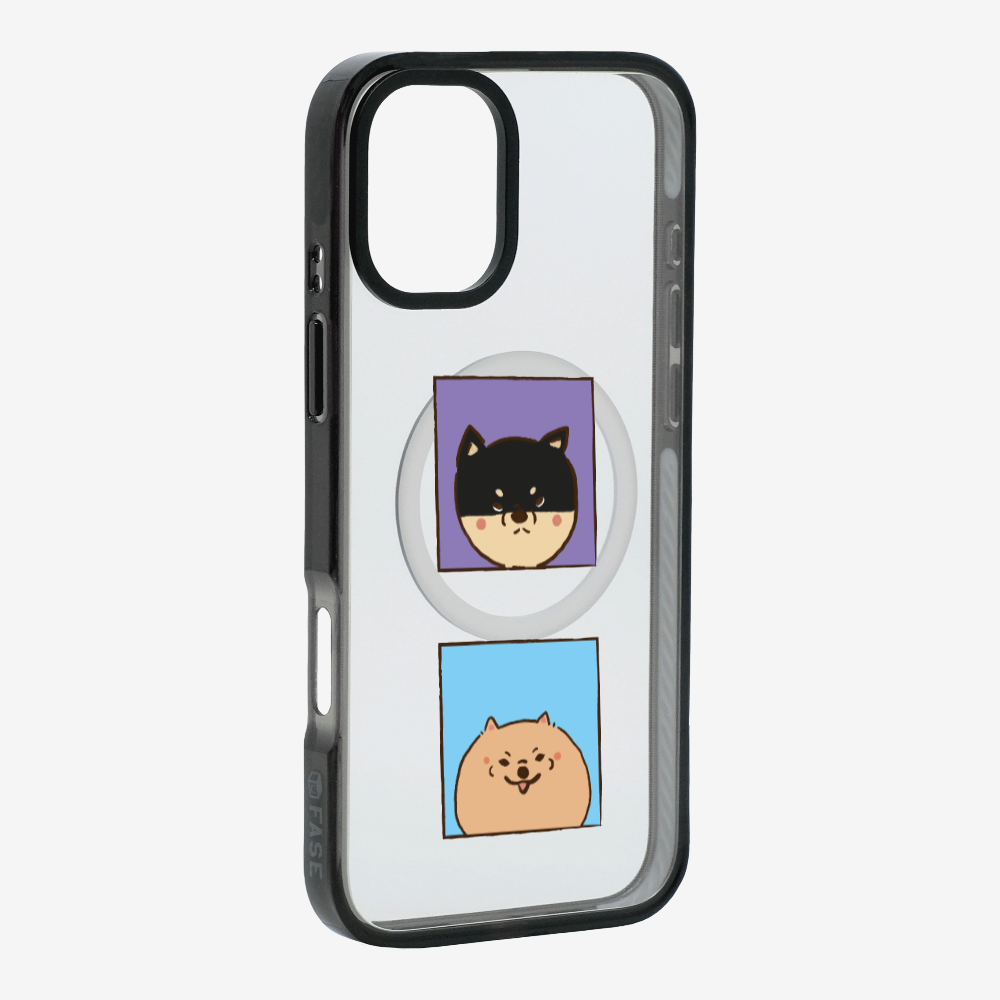 Shiba Inu and Pomeranian Phone Case