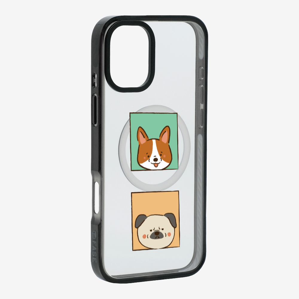 Corgi and Pug Phone Case