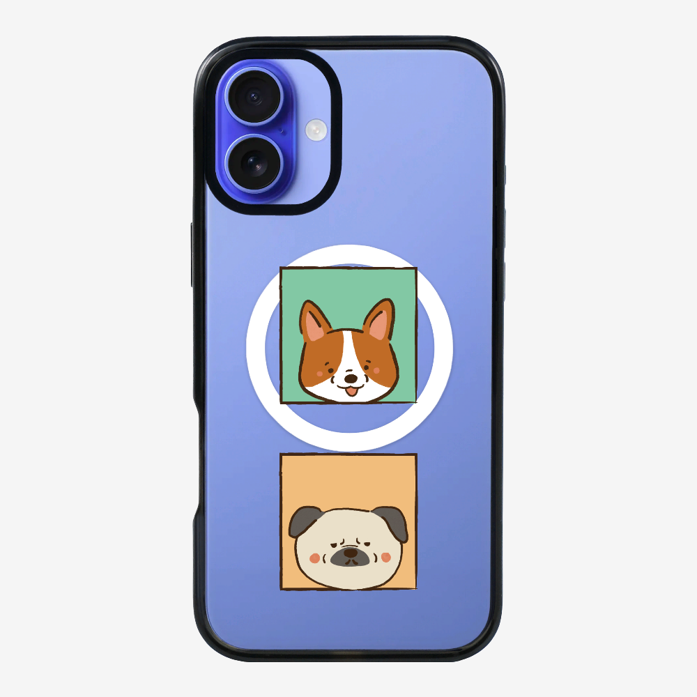 Corgi and Pug Phone Case