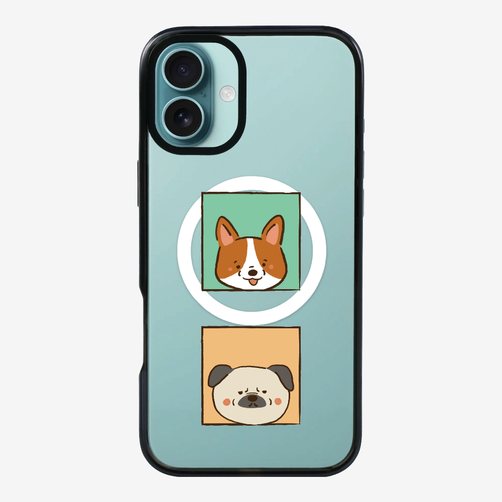 Corgi and Pug Phone Case