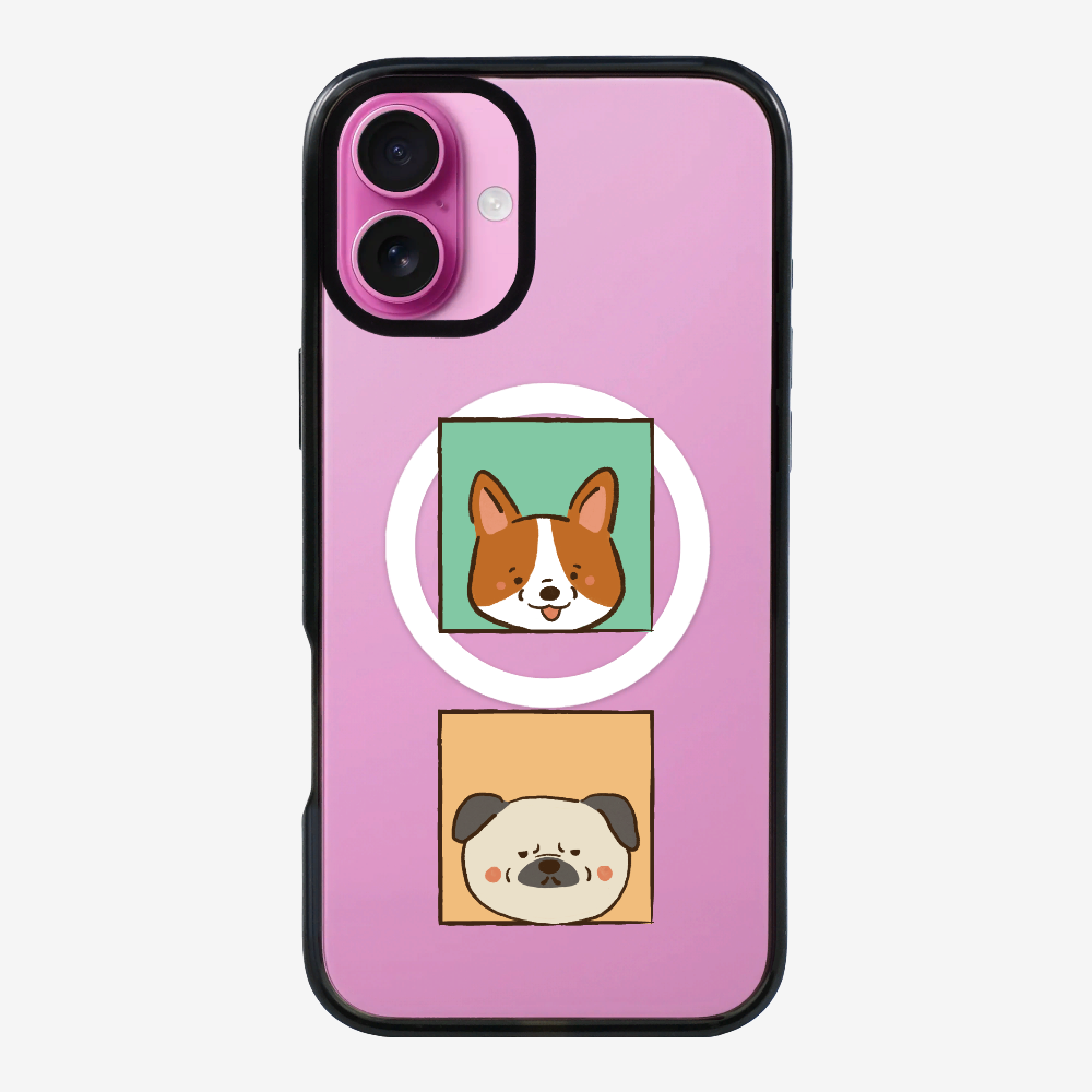 Corgi and Pug Phone Case